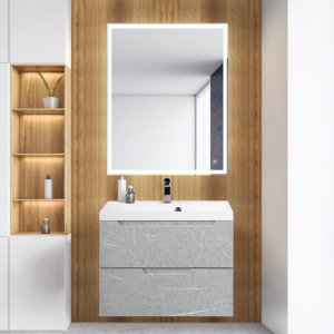 Мебель для ванной BelBagno Vittoria 80 подвесная, toros bianco, белая глянцевая раковина