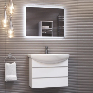 Мебель для ванной Vigo Wing 60 белая матовая, 2 ящика Мебель для ванной Vigo Wing 60 белая матовая, 2 ящика