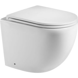 Унитаз приставной Weltwasser WW Merzbach 002GL-WT безободковый, с микролифтом, белый глянец Унитаз приставной Weltwasser WW Merzbach 002GL-WT безободковый, с микролифтом, белый глянец