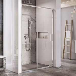 Душевая дверь в нишу Ravak Blix Slim BLSDP2-100 профиль хром