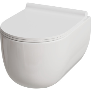 Унитаз подвесной Damixa Scandinavian Pure DX36C1701SC с микролифтом, безободковый