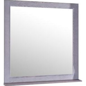 Зеркало ASB-Woodline Гранда 80 серое, с полкой