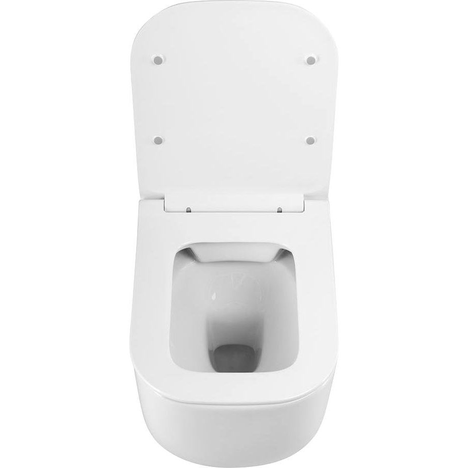 Купить Унитаз подвесной Art&Max Monza AM232CHR/SC с микролифтом, белый в Москве с доставкой Унитаз подвесной Art&Max Monza AM232CHR/SC с микролифтом, белый