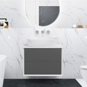 Тумба с раковиной Cezares Bellagio 70 со столешницей grigio nuvola