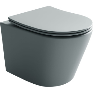 Унитаз подвесной Ceramicanova Balearica Rimless CN6000MH антрацит матовый