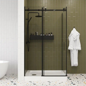 Душевой уголок Ceruttispa Ceza's 120B 120x90, профиль черный