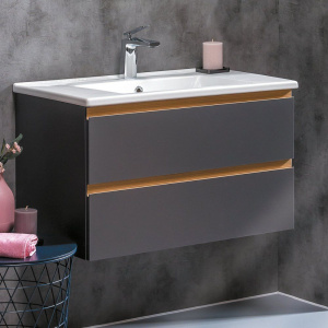 Тумба с раковиной Armadi Art Capolda 85 антрацит