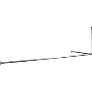 Карниз для ванны IDDIS 180x90 см, угловой, хром глянцевый Карниз для ванны IDDIS 180x90 см, угловой, хром глянцевый
