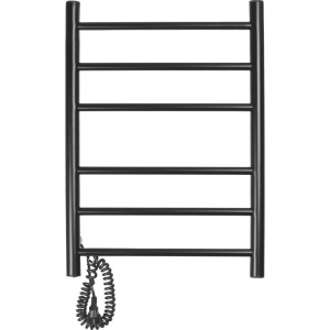 Полотенцесушитель электрический Domoterm Аврора DMT 109-6 60х40, L, черный матовый Полотенцесушитель электрический Domoterm Аврора DMT 109-6 60х40, L, черный матовый