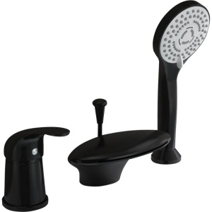 Смеситель на борт ванны Orange Iris M41-333b черный