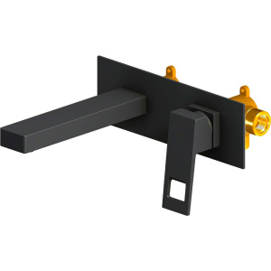 Смеситель для раковины Timo Briana 7171/03SM С ВНУТРЕННЕЙ ЧАСТЬЮ  черный