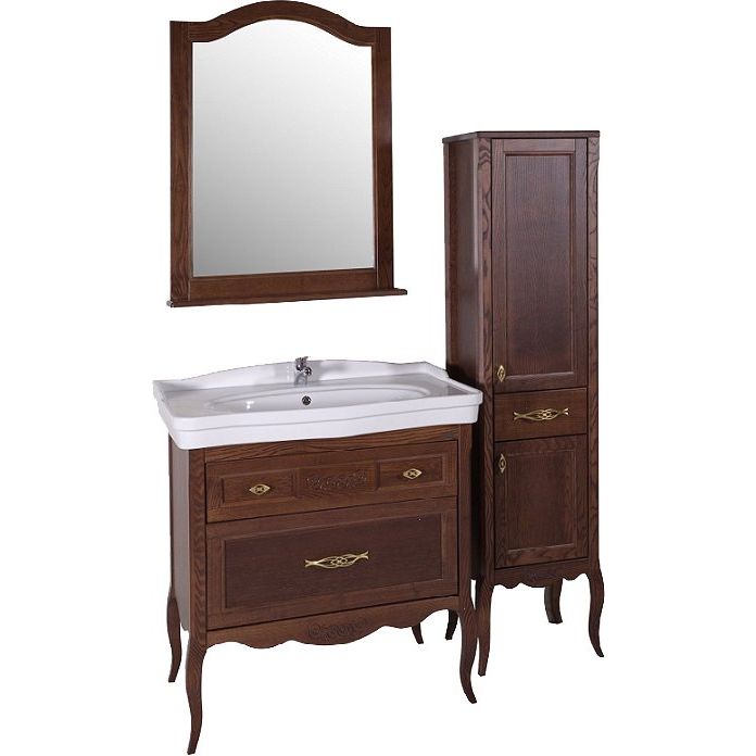 Купить Мебель для ванной ASB-Woodline Модерн 85 антикварный орех в Москве с доставкой Мебель для ванной ASB-Woodline Модерн 85 антикварный орех