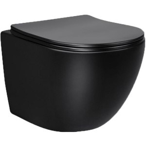 Унитаз подвесной Vincea Globo VT1-14SMB черный Унитаз подвесной Vincea Globo VT1-14SMB черный