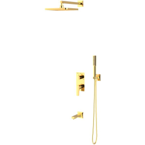 Душевой комплект Teska Ciera Pro AS3370 С ВНУТРЕННЕЙ ЧАСТЬЮ, золото