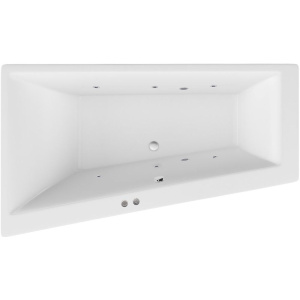 Акриловая ванна Excellent Sfera WAEX.SFL17.SOFT L 170x100 см, угловая, с гидромассажем, с каркасом, со сливом-переливом, асимметричная Акриловая ванна Excellent Sfera WAEX.SFL17.SOFT L 170x100 см, угловая, с гидромассажем, с каркасом, со сливом-переливом, асимметричная