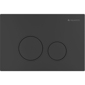 Кнопка смыва Aqueduto Circulo CIR0140, черная матовая