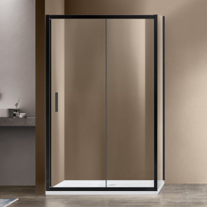 Душевой уголок Vincea Garda VSR-1G8015CLB 150x80 см, профиль черный, стекло прозрачное