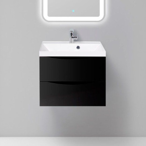 Тумба с раковиной BelBagno Marino 60 nero lucido Тумба с раковиной BelBagno Marino 60 nero lucido