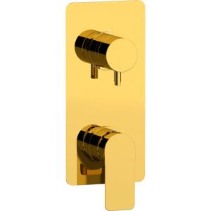 Смеситель для ванны с душем Remer Infinity I93KBDO золотой глянцевый Смеситель для ванны с душем Remer Infinity I93KBDO золотой глянцевый