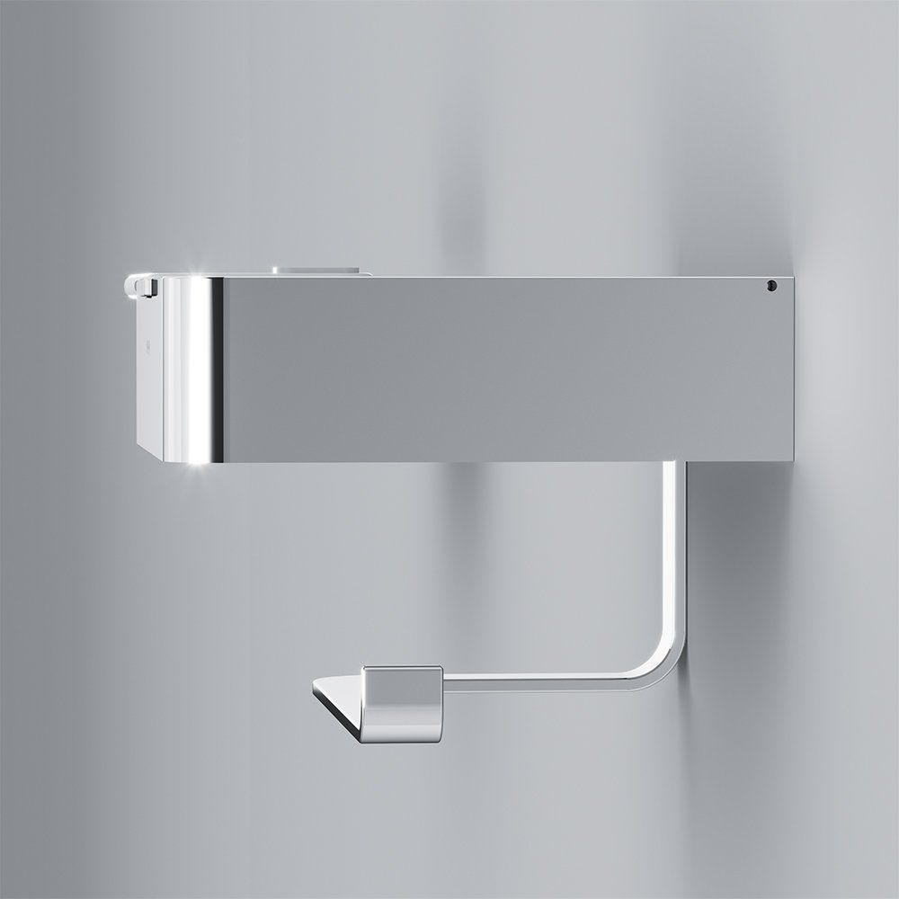 Купить Держатель туалетной бумаги AM.PM Inspire V2.0 A50A341500 с полкой для телефона и контейнером, хром в Москве с доставкой Держатель туалетной бумаги AM.PM Inspire V2.0 A50A341500 с полкой для телефона и контейнером, хром