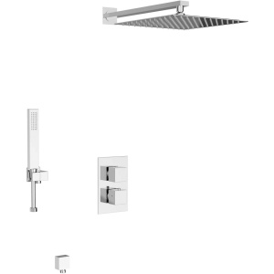 Душевой комплект D&K Bayern.Liszt DA2515701A04 С ВНУТРЕННЕЙ ЧАСТЬЮ, хром