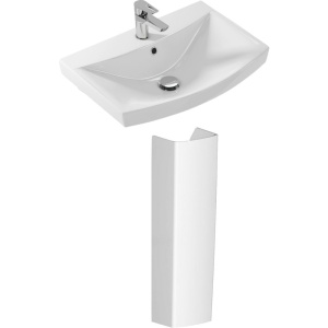 Раковина Cersanit Carina 55 с пьедесталом Раковина Cersanit Carina 55 с пьедесталом