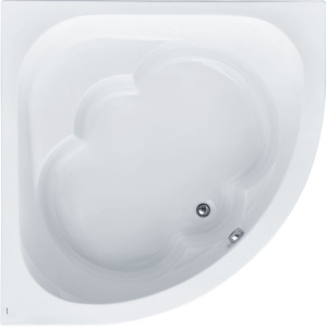 Акриловая ванна Santek Канны 150x150 см, угловая, с каркасом, со сливом-переливом, для двоих, четверть круга