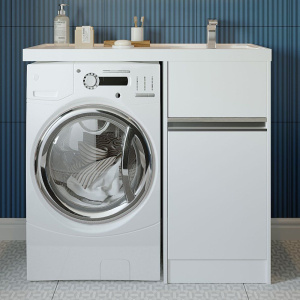 Тумба с раковиной AQUATON Лондри 40 под стиральную машину Тумба с раковиной AQUATON Лондри 40 под стиральную машину