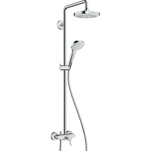 Душевая стойка Hansgrohe Croma 2jet Select E 180 с однорычажным смесителем
