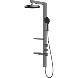 Душевая стойка Vincea Inspire VSFS-3I11GM вороненая сталь