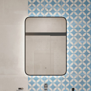 Зеркало DIWO Кострома 50 черное, с подсветкой, прямоугольное, настенное Зеркало DIWO Кострома 50 черное, с подсветкой, прямоугольное, настенное