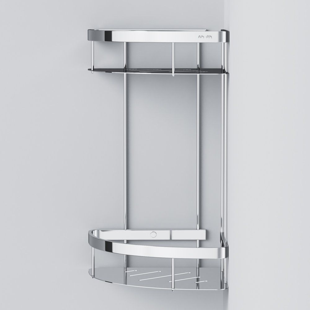 Купить Полка AM.PM Sense L A7454200 2-ярусная, хром в Москве с доставкой Полка AM.PM Sense L A7454200 2-ярусная, хром