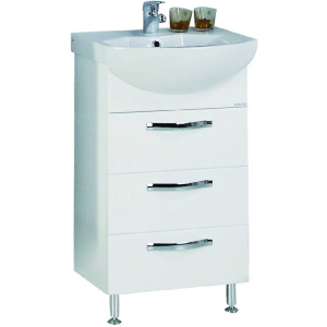 Тумба с раковиной Aquaton Ария 50 1A1402K0AA010 белая Тумба с раковиной Aquaton Ария 50 1A1402K0AA010 белая