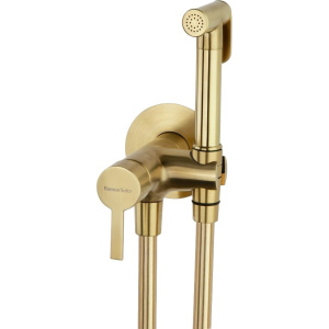 Гигиенический душ Ramonsoler Drako 336801WCOC со смесителем, С ВНУТРЕННЕЙ ЧАСТЬЮ, золото