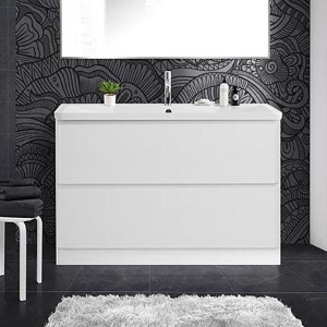 Тумба с раковиной BelBagno Albano 120 напольная, bianco lucido, белая глянцевая раковина Тумба с раковиной BelBagno Albano 120 напольная, bianco lucido, белая глянцевая раковина