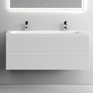 Тумба с раковиной Sancos Snob T 120 см, bianco, раковина CN7016