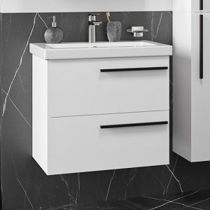 Тумба с раковиной Misty Ненси 60 белая Тумба с раковиной Misty Ненси 60 белая
