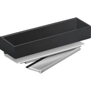 Полка Keuco Edition 11 11159130000 хром черный шлифованный, со встроенным стеклоочистителем Полка Keuco Edition 11 11159130000 хром черный шлифованный, со встроенным стеклоочистителем