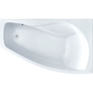 Акриловая ванна Santek Майорка XL R 160x95 см, угловая, с каркасом, со сливом-переливом, асимметричная