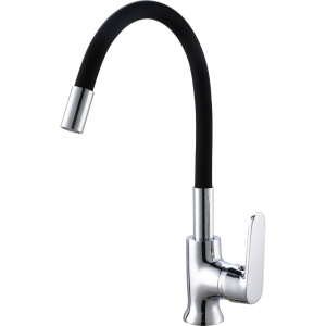 Смеситель для кухни РМС SL123BL SL123BL-016F-1 чёрный, хром Смеситель для кухни РМС SL123BL SL123BL-016F-1 чёрный, хром