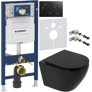 Комплект Унитаз подвесной BelBagno Colorato BB062CHR-MB матовый черный + Крышка BB062SC-MB матовая черная + Крепления Geberit Duofix 111.815.00.1 к стене + Инсталляция UP 320 111.300.00.5 + Кнопка Sigma 01 115.770.DW.5 черная + Шумоизоляция Комплект Унитаз подвесной BelBagno Colorato BB062CHR-MB матовый черный + Крышка BB062SC-MB матовая черная + Крепления Geberit Duofix 111.815.00.1 к стене + Инсталляция UP 320 111.300.00.5 + Кнопка Sigma 01 115.770.DW.5 черная + Шумоизоляция