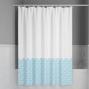 Штора для ванной IDDIS Base BW05P18i11 180х200, голубая
