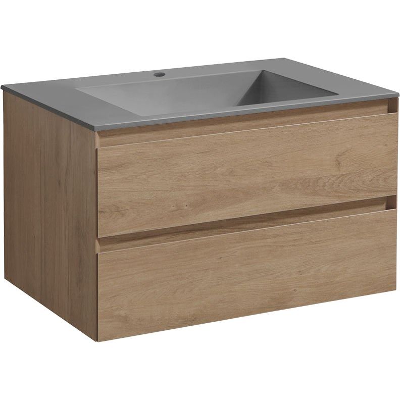 Купить Мебель для ванной Vincea Luka 80 2 ящика, натуральный дуб в Москве с доставкой Мебель для ванной Vincea Luka 80 2 ящика, натуральный дуб