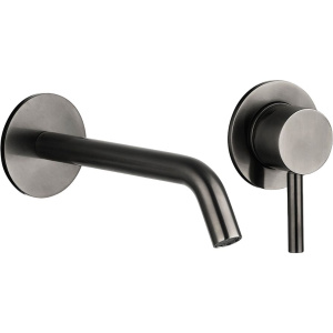 Смеситель для раковины AQUAme Siena AQM6215GM С ВНУТРЕННЕЙ ЧАСТЬЮ, оружейная сталь