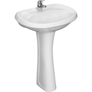 Раковина Santeri Воротынский на одно отверстие, с пьедесталом