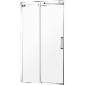 Душевая дверь в нишу AQUAme AQM4201F-12 120 см, профиль хром, стекло прозрачное