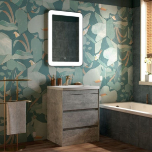 Мебель для ванной Art&Max Family 60, напольная, Cemento Veneto Мебель для ванной Art&Max Family 60, напольная, Cemento Veneto