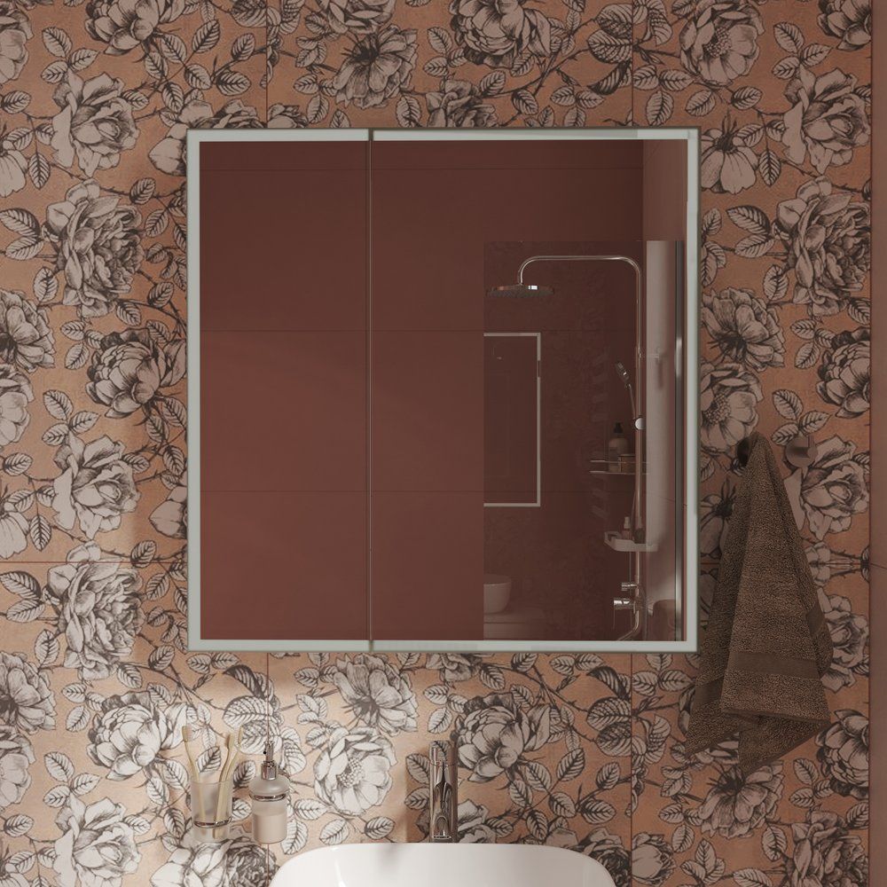 Купить Мебель для ванной STWORKI Копенгаген 80 белая со светлой столешницей, с раковиной Moduo 50 Square в Москве с доставкой Мебель для ванной STWORKI Копенгаген 80 белая со светлой столешницей, с раковиной Moduo 50 Square