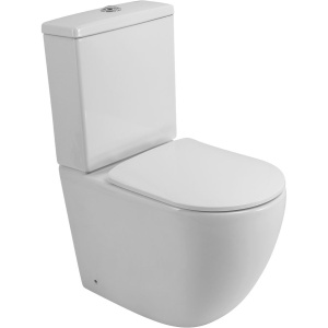 Унитаз-компакт BelBagno Amanda BB051CPR безободковый, крышка BB051-2SC с микролифтом, бачок BB051T