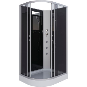 Душевая кабина Niagara Classic NG-3512-14RBKG 120х80 см, без крыши, с гидромассажем